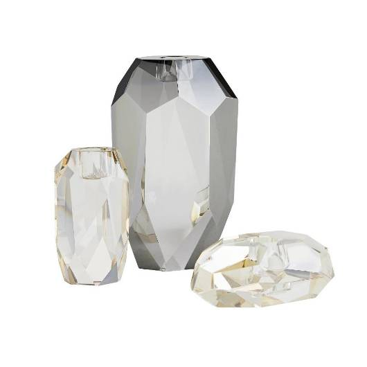 Picture of VIOLET CANDLE HOLDERS, SET OF 3