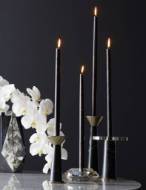 Picture of VIOLET CANDLE HOLDERS, SET OF 3