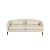 Picture of VINCENT SOFA TEXTURED IVORY DARK WALNUT