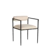 Picture of BARBANA CHAIR OXFORD WHITE PERFORMANCE FABRIC
