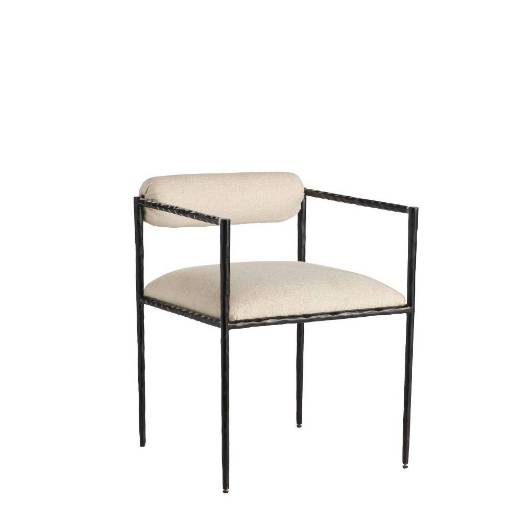 Picture of BARBANA CHAIR OXFORD WHITE PERFORMANCE FABRIC