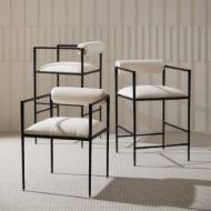 Picture of BARBANA CHAIR OXFORD WHITE PERFORMANCE FABRIC