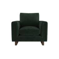 Picture of LOVELL CHAIR FOREST VELVET DARK WALNUT