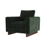 Picture of LOVELL CHAIR FOREST VELVET DARK WALNUT
