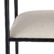 Picture of BARBANA BAR STOOL OXFORD WHITE PERFORMANCE FABRIC