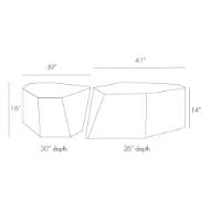 Picture of CHAKA COFFEE TABLES, SET OF 2