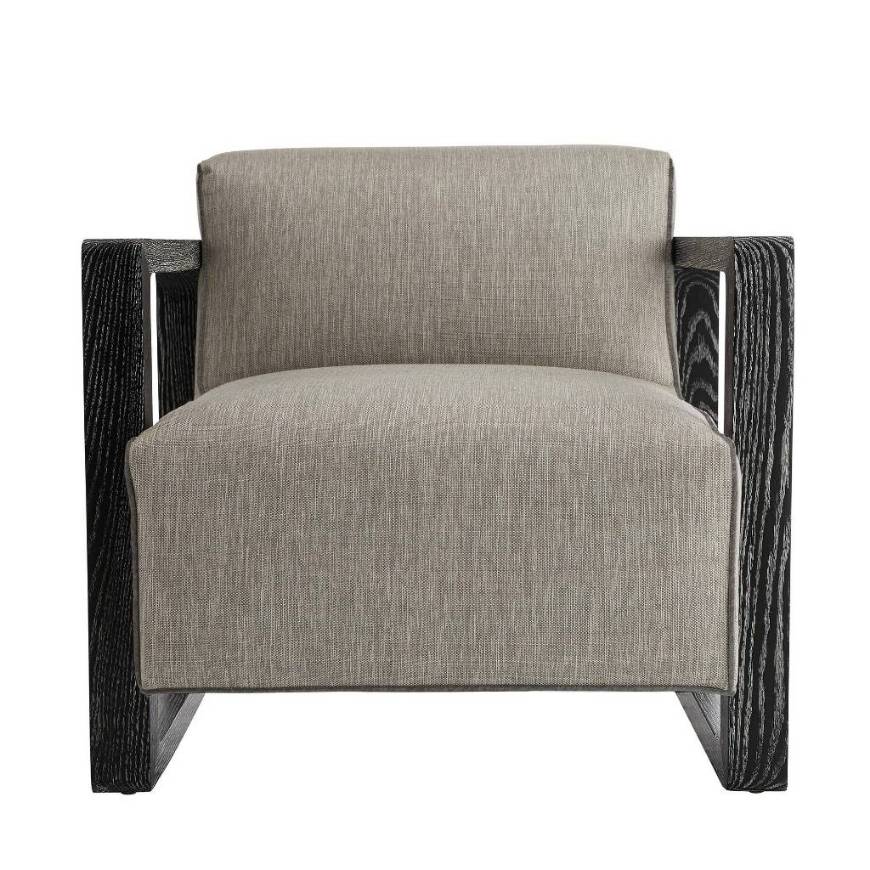 Picture of DURAN CHAIR FOSSIL TWEED BLACK CERUSED