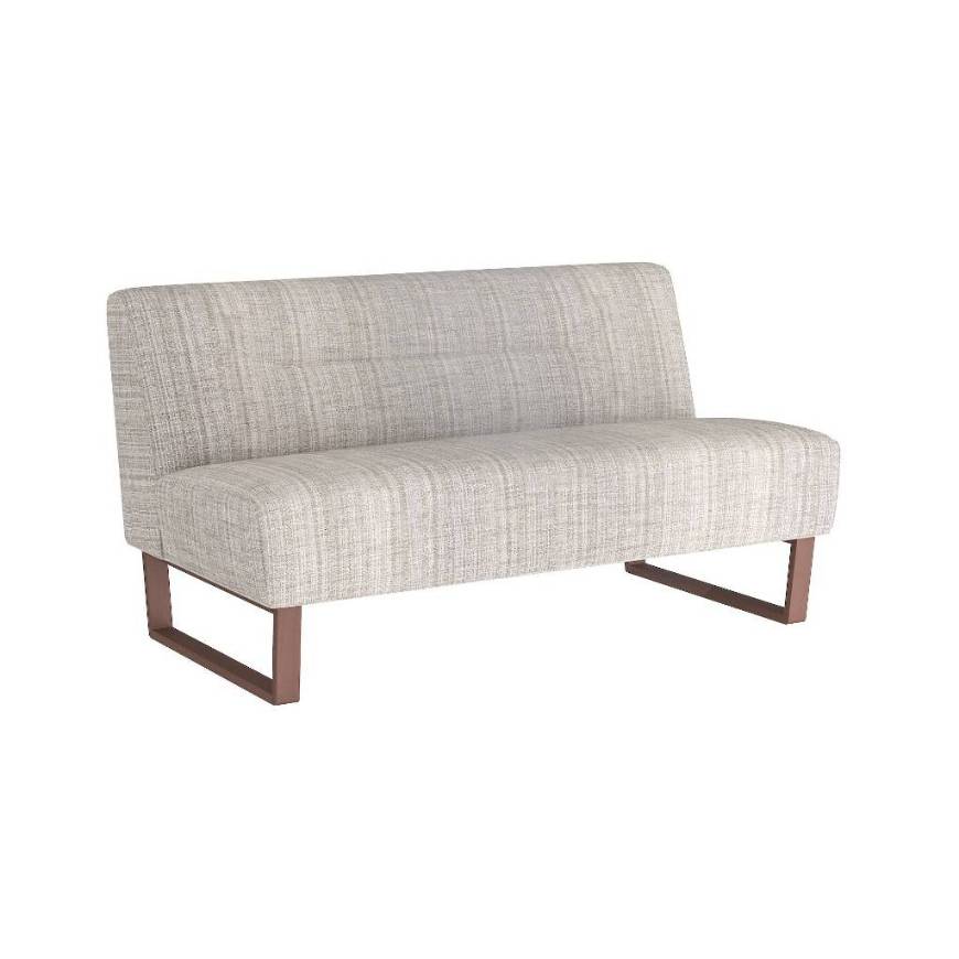 Picture of VALESWOOD SETTEE PLATINUM TWEED DARK WALNUT