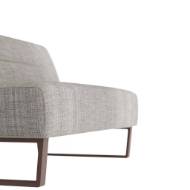 Picture of VALESWOOD SETTEE PLATINUM TWEED DARK WALNUT