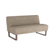 Picture of VALESWOOD SETTEE PEBBLE LINEN DARK WALNUT