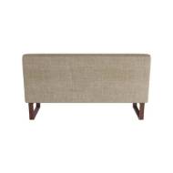 Picture of VALESWOOD SETTEE PEBBLE LINEN DARK WALNUT