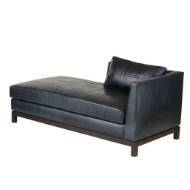 Picture of EDMOND CHAISE INK LEATHER