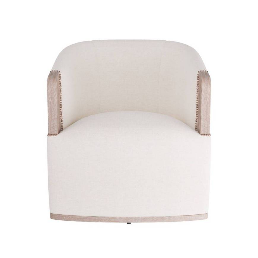 Picture of REVEAL SWIVEL LOUNGE CHAIR BONE LINEN