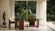 Picture of PINSTRIPE DINING CHAIR