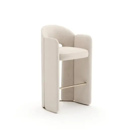 Picture of OVERLAP BAR STOOL IVORY
