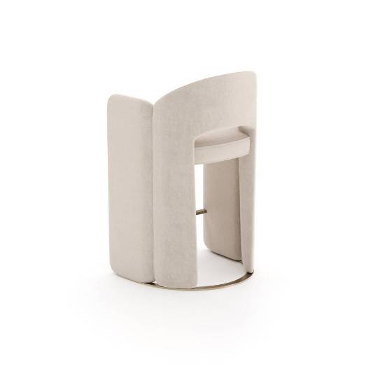 Picture of OVERLAP COUNTER STOOL IVORY