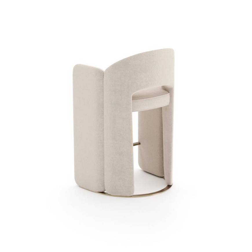 Picture of OVERLAP COUNTER STOOL IVORY