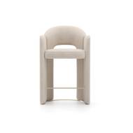 Picture of OVERLAP COUNTER STOOL IVORY