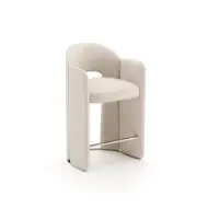 Picture of OVERLAP COUNTER STOOL IVORY