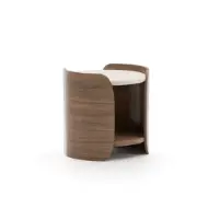Picture of FLEUR SIDE TABLE W/ WOOD SHELF