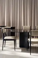 Picture of VIOLA DINING TABLE SMOKED GLASS