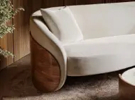 Picture of FLEUR WOOD BACK SOFA