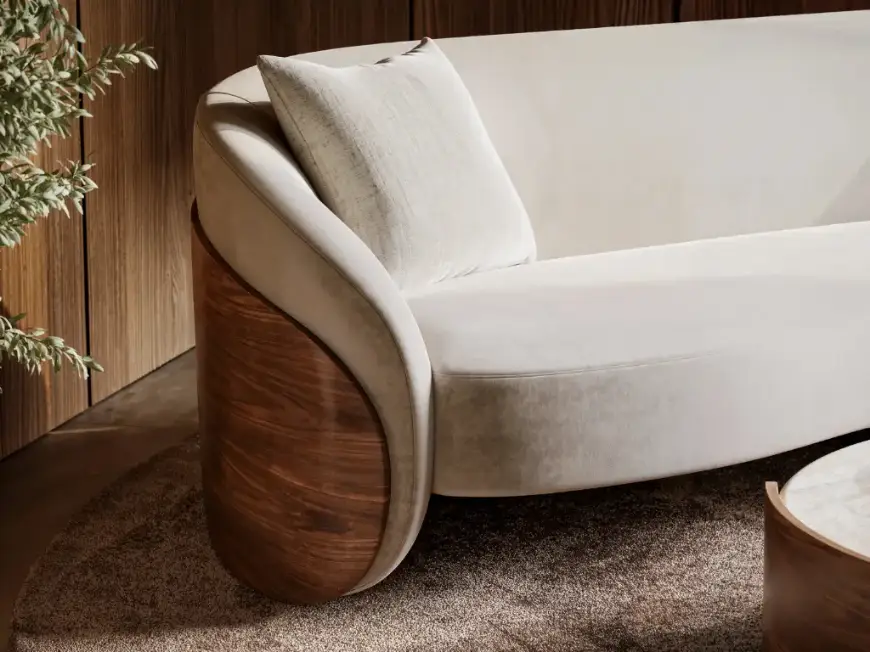 Picture of FLEUR WOOD BACK SOFA