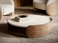Picture of FLEUR WOOD BACK LOUNGE CHAIR