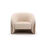 Picture of FLEUR WOOD BACK LOUNGE CHAIR