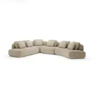 Picture of SASSO LARGE CURVED L SEC - OATMEAL