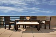 Picture of CONTEMPO 72" RECTANGULAR UMBRELLA DINING TABLE