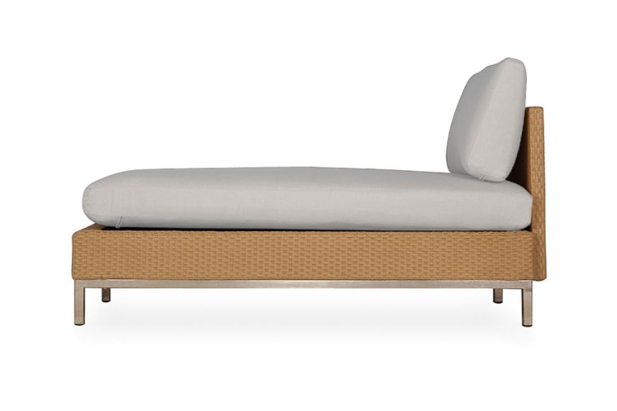 Picture of ELEMENTS ARMLESS CHAISE WITH LOOM BACK