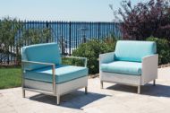 Picture of ELEMENTS LOUNGE CHAIR WITH STAINLESS STEEL ARMS AND BACK