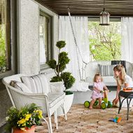 Picture of ALL SEASONS SETTEE SWING WITH PADDED SEAT