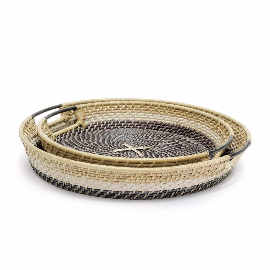 Picture of BIXBY ROUND TRAYS, SET OF 2