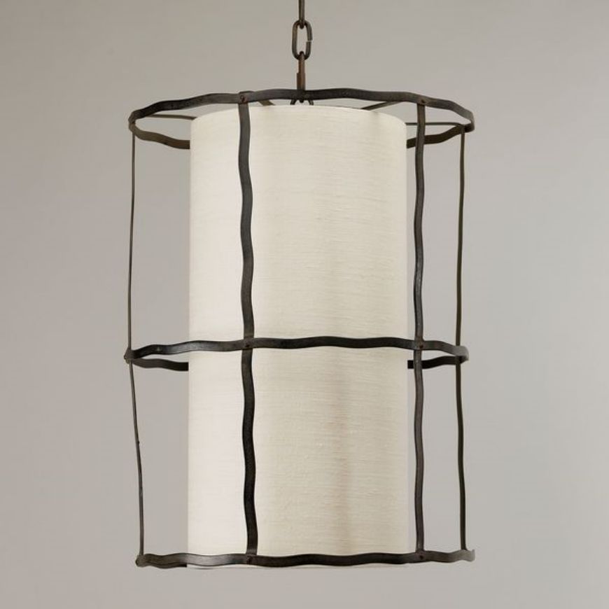 Picture of BEZIERS LANTERN FRAME, RUST, 4 LIGHTS