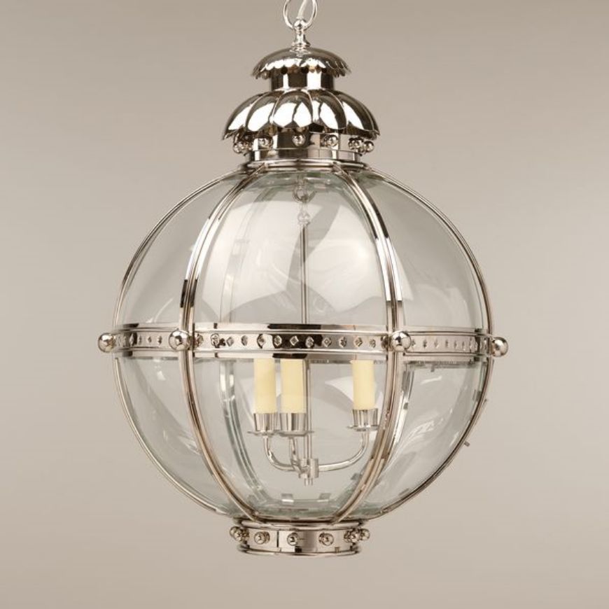 Picture of CHEYNE LANTERN, LARGE, NICKEL, 3 LIGHTS