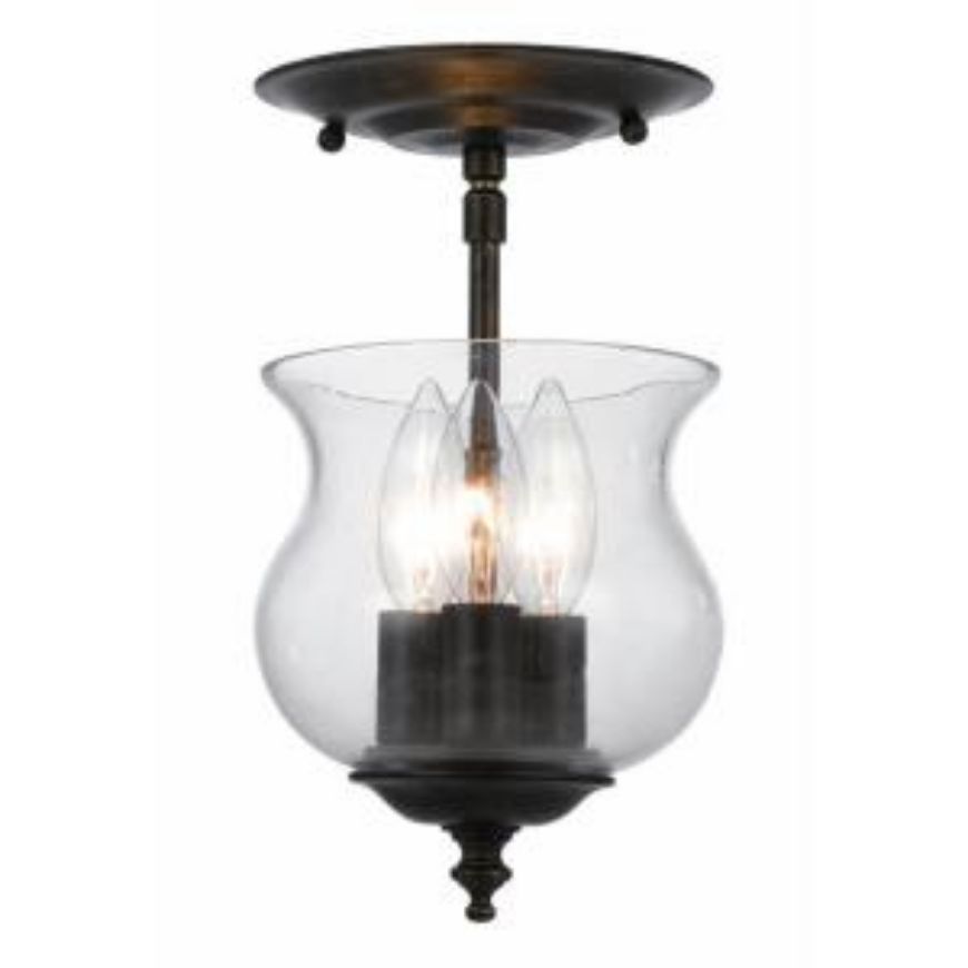 Picture of ASCOTT  COLONIAL 3 LIGHT CEILING MOUNT