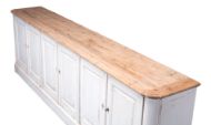 Picture of ANTIQUE WHITEWASH SIDEBOARD, 6 DOOR