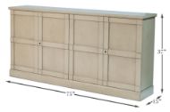 Picture of *LIONISIO BUFFET,75,WASH GRAY,WOOD DRS