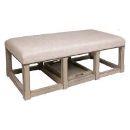 Picture of BENCH / COCKTAIL OTTOMAN WITH TRAY, AVAILABLE IN 2 FINISHES