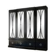 Picture of ASTORIA BREAKFRONT WITH OVAL MULLION GLASS DOORS