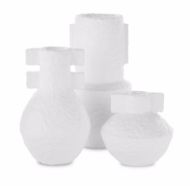 Picture of AEGEAN WHITE VASE SET OF 3