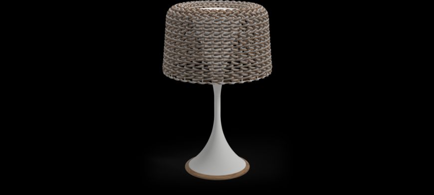 Picture of AMBIENT MESH SMALL LANTERN (WHITE / SORREL)
