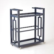 Picture of GRID BLOCK BAR CART-INK