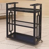 Picture of GRID BLOCK BAR CART-INK