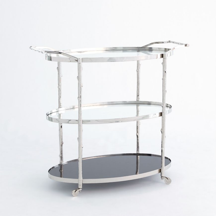 Picture of ARBOR BAR CART-NICKEL