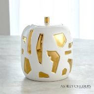 Picture of ABSTRACT JAR-WHITE/GOLD