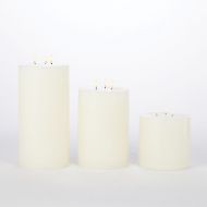 Picture of 3 WICK PILLAR CANDLE-UNSCENTED-6"