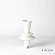 Picture of ADELYN GEOMETRIC VASE-WHITE
